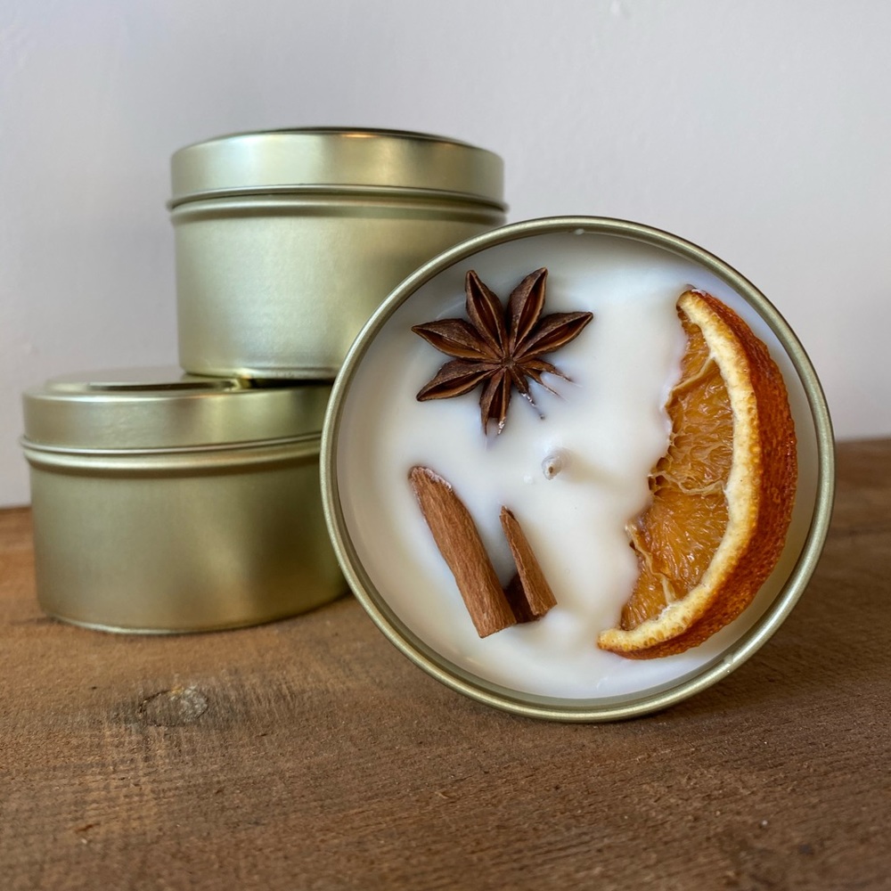 Happy Holidays Candle